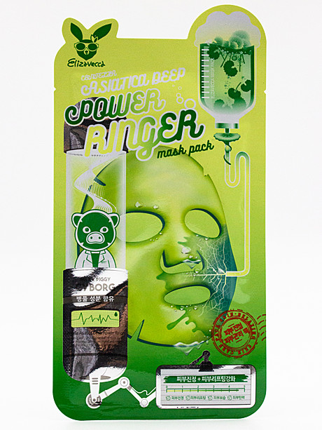 ELIZAVECCA Тканевая маска с центеллой DEEP POWER RINGER MASK PACK CENTELLA ASIATICA, 23 ML