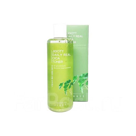 Jigott Тонер с центеллой Daily Real Cica Toner, 300мл