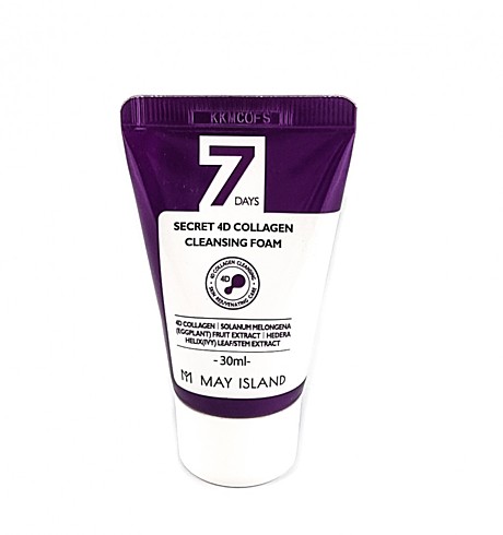 MayIsland Пенка с коллагеном - 7 Days secret 4d collagen cleansing foam, 30мл