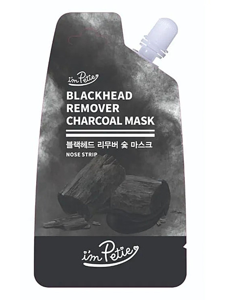 I'M PETIE] Маска-пленка для лица ОЧИЩАЮЩАЯ против черных точек Blackhead Remover Charcoal Mask - Nose Strip, 15 г