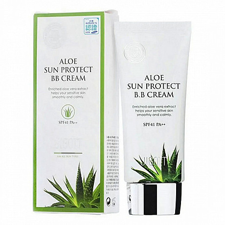 JIGOTT КРЕМ ВВ ДЛЯ ЛИЦА SPF41+ С АЛОЭ, 50МЛ