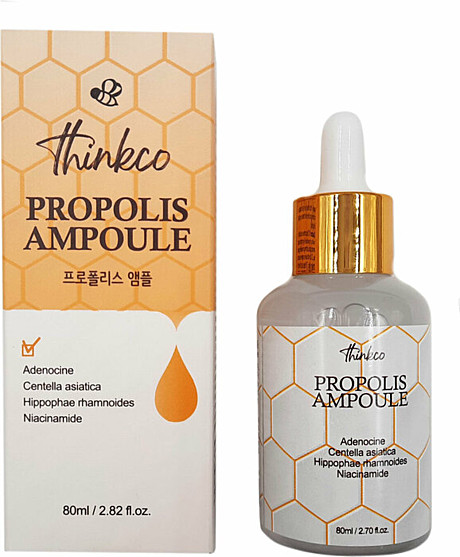 Thinkco Сыворотка омолаживающая, с прополисом Real Propolis Ampoule, 80 мл