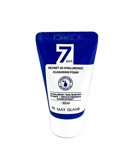 MayIsland Пенка с гиалуроновой кислотой - Secret 4d hyaluronic cleansing foam, 30мл