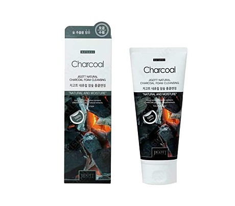 JIGOTT Пенка для умывания с древесным углем CHARCOAL foam cleaning 180ML