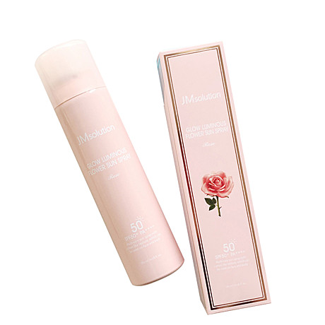 JM Solution Солнцезащитный спрей для лица с розой SPF50 Glow Luminous Flower Sun Spray 180 мл