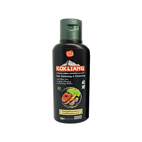 KOKLIANG Шампунь для темных волос Kokliang herbal Shampoo Hair Darkening & Thickening, 100 мл