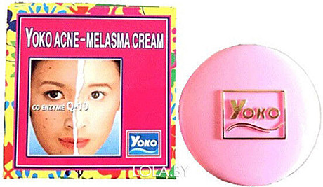 YOKO Крем для лица от пигментации с КОЭНЗИМОМ Q10 Yoko face cream for pigmentation and acne with Co Enzyme Q10, 4г