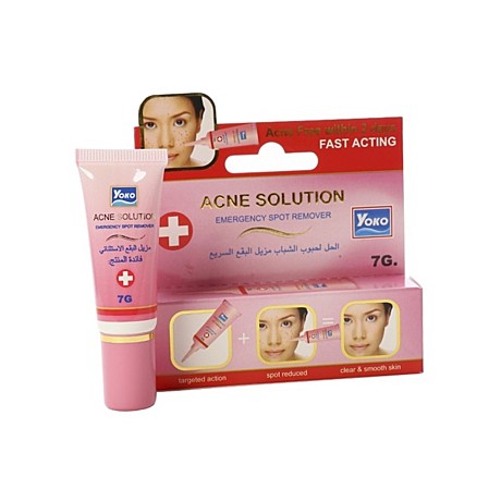 YOKO Крем для лица от угрей и прыщей ТОЧЕЧНЫЙ быстрого действия Acne Spots Cream, 7 г