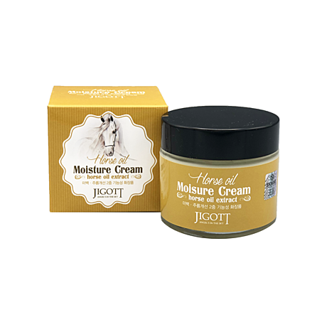 JIGOTT Крем для лица ЛОШАДИНЫЙ ЖИР HORSE OIL Moisture Cream, 70 мл